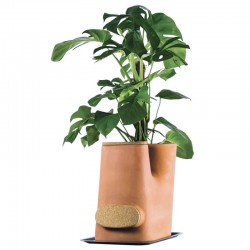 Pot de fleur composteur